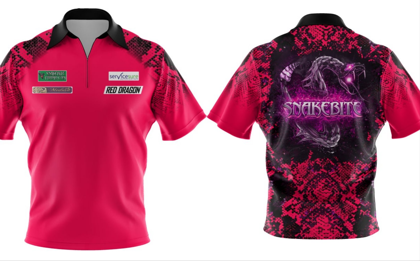 All shirts come Framed Limited edition snakebite playing shirts, was made for the 2022 season but due to change in sponsor with winning the World Championship 2022 we had to order new ones. A great opportunity to purchase a actual shirt made for Peter.
