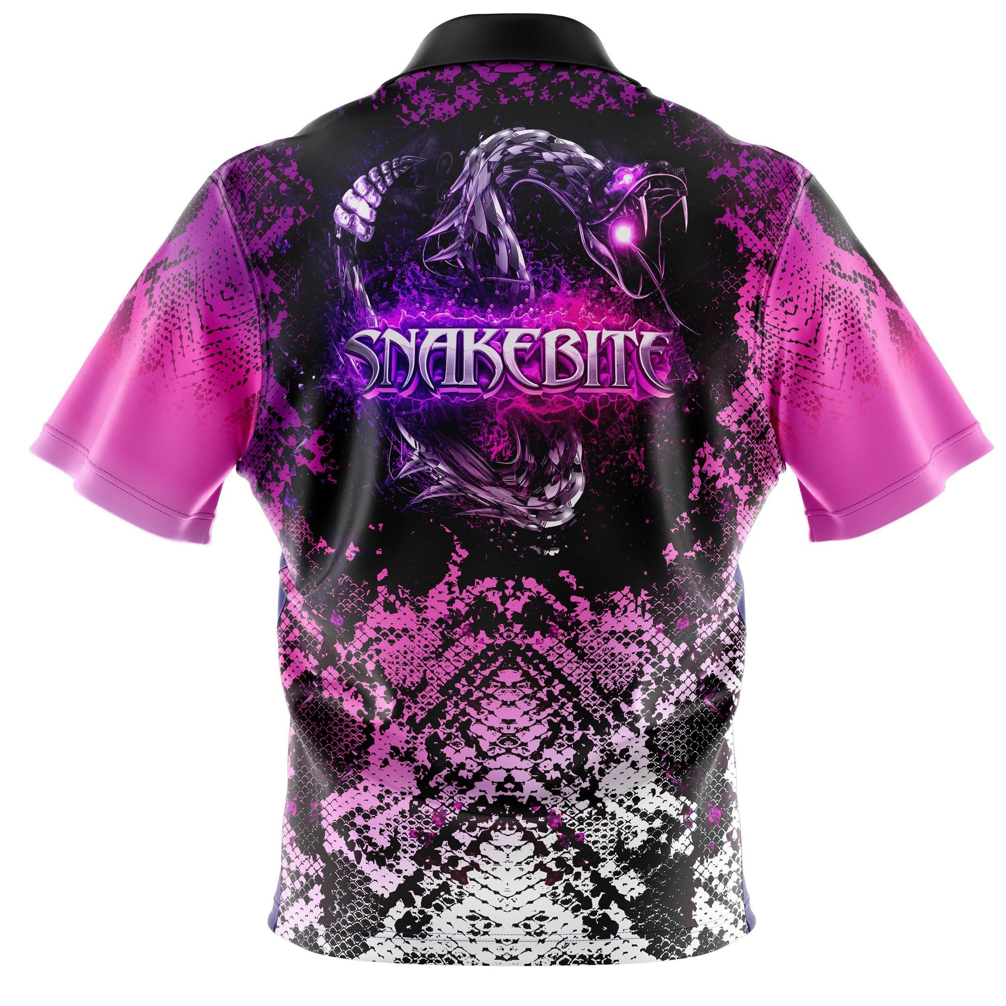 Replica Purple/Pink/White Fade Snakebite Polo Shirt