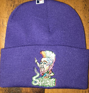 Snakebite Beanie Hat Embroided.