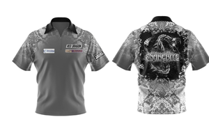 Replica Grey Snakebite Polo Shirt with grey back logo