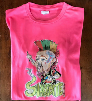 White or pink  caricature t-shirt kids and Adults