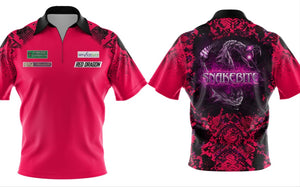 Framed limited edition snakebite playing shirts, was made for the 2022 season but due to change in sponsor with winning the World Championship 2022 we had to order new ones. So a great opportunity to purchase a actual shirt made for Peter.