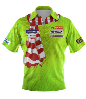 Xmas green Polo Shirt Kids & Adults sizes replica with World champion 2020 gold emblem on back neck.