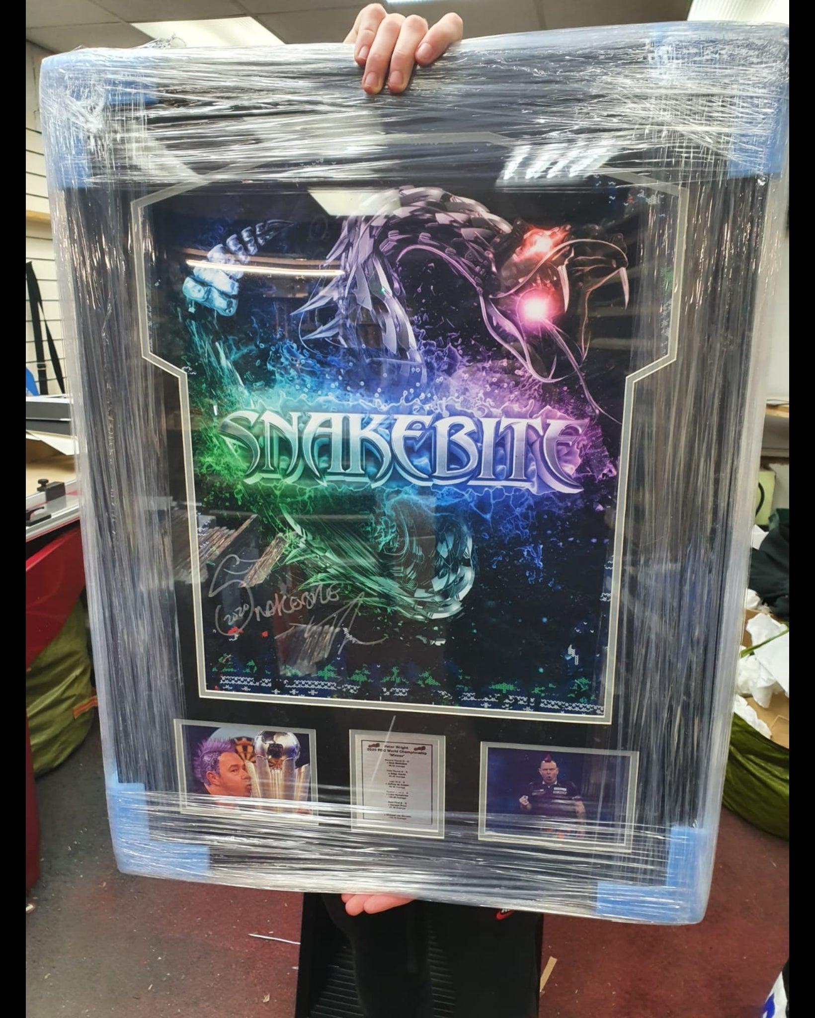 All shirts come Framed Limited edition snakebite playing shirts
